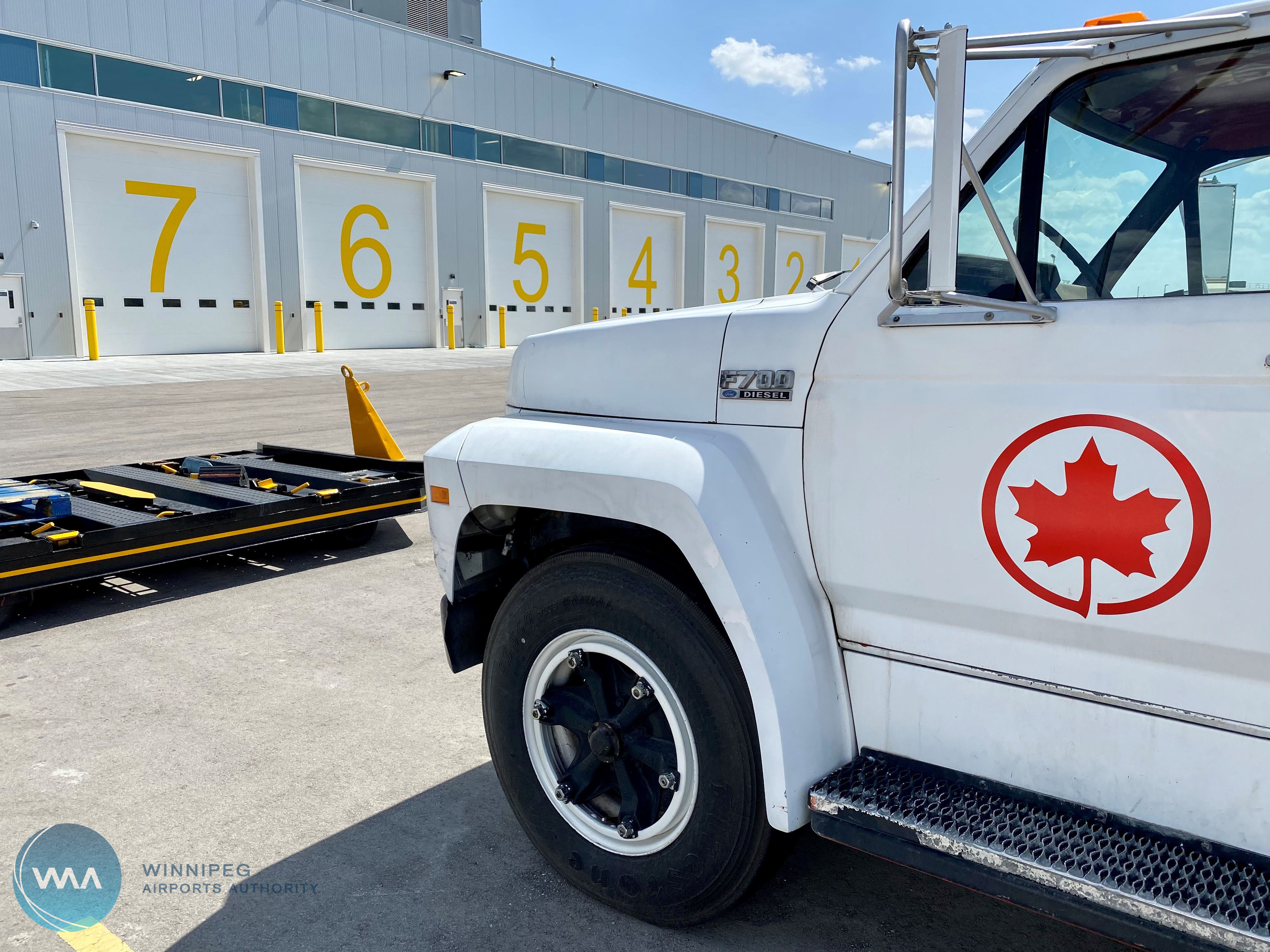 Air Canada vehicle parked outside